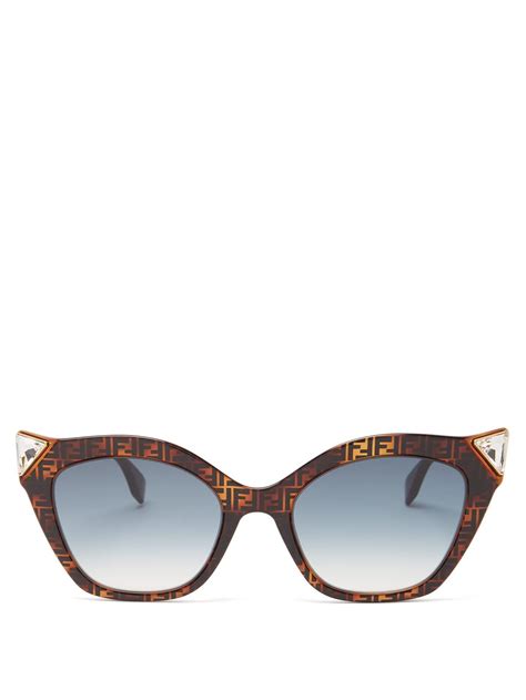 fendi havana sunglasses cat eye